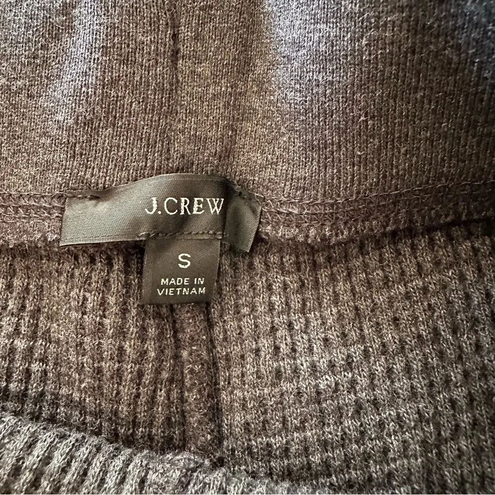 J. Crew Grey Relaxed Fit Waffle Sweatpants joggers Size S